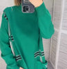 Ailany | feminines Strickkleid, bedruckt im stilvollen Look.