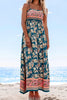 Tina | Stilvolles blumiges Maxikleid mit femininer Smokarbeit