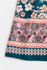 Tina | Stilvolles blumiges Maxikleid mit femininer Smokarbeit