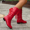 Lainey™ | Trendige Stiefel für Damen mit Schnürung bis zur Wade