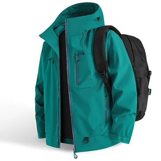 Edwin | Wasserfeste Sportjacke mit Kapuze