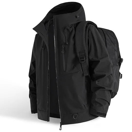 Edwin | Wasserfeste Sportjacke mit Kapuze