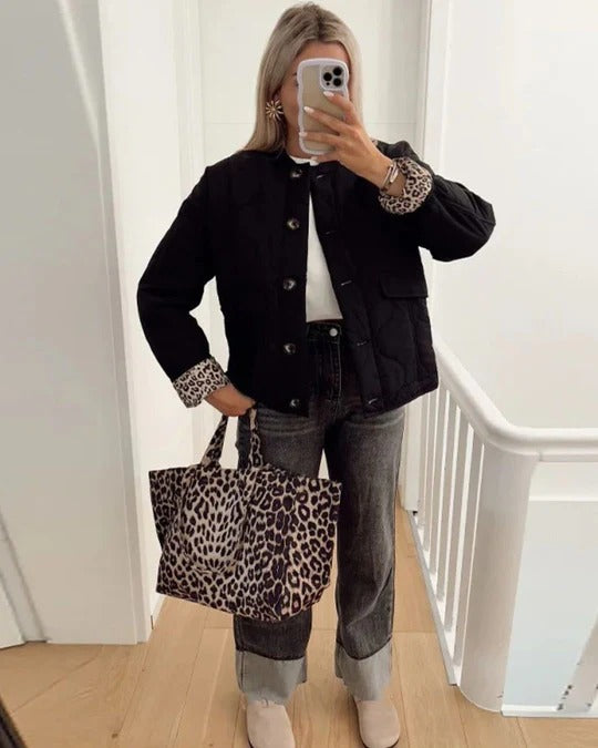 Namie | Elegante Jacke mit Leopardenmuster