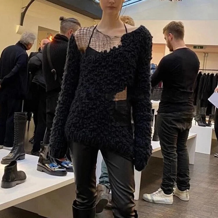 Marielle | Lockerer Patchwork-Strickpullover