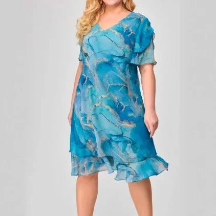 Cora | leichtes Damenkleid, mit kreativem Aufdruck.
