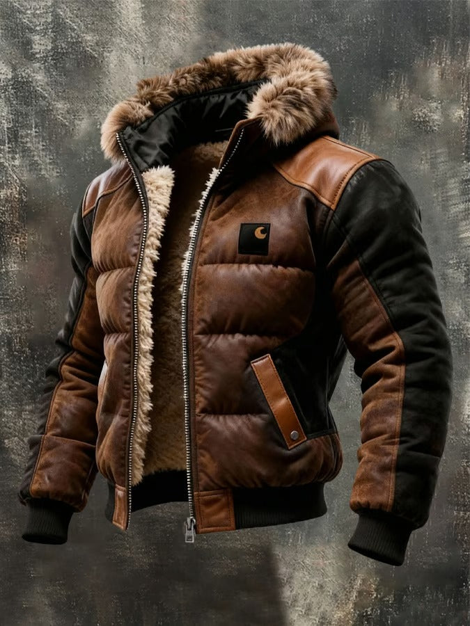 Alvin | Retro-Steppjacke mit Doppelkragen