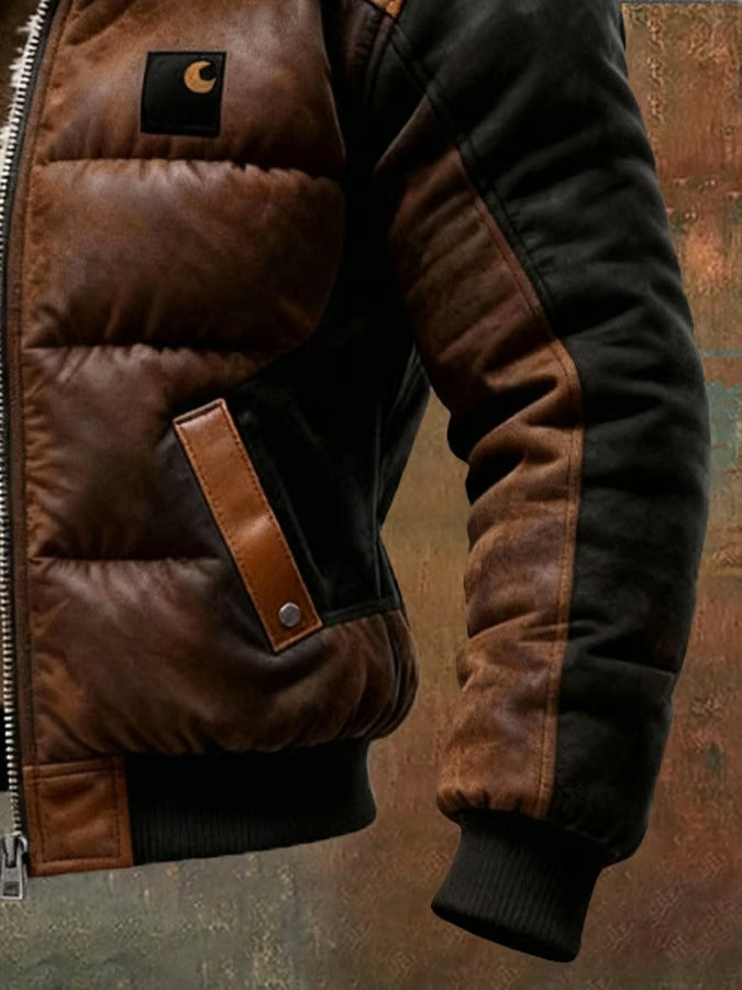 Alvin | Retro-Steppjacke mit Doppelkragen