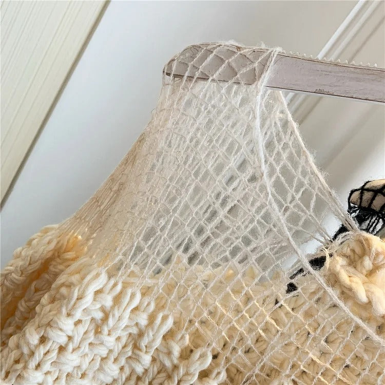 Marielle | Lockerer Patchwork-Strickpullover