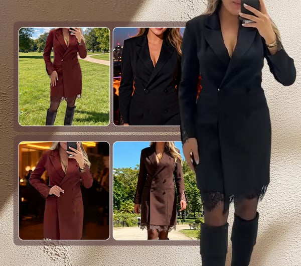 Abey | Schickes Kleid im Blazer-Stil für Moderne Looks