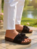 Fiona | Damen-Klapken mit Blumenapplikation