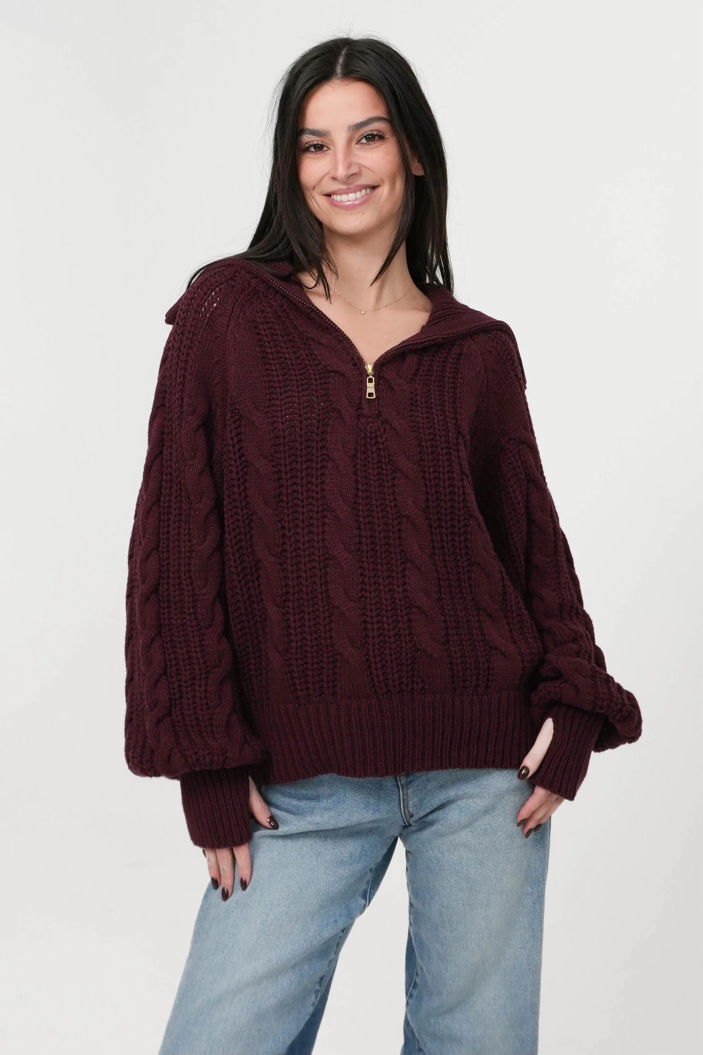 Liana | Weicher Quarter-Zip Pullover