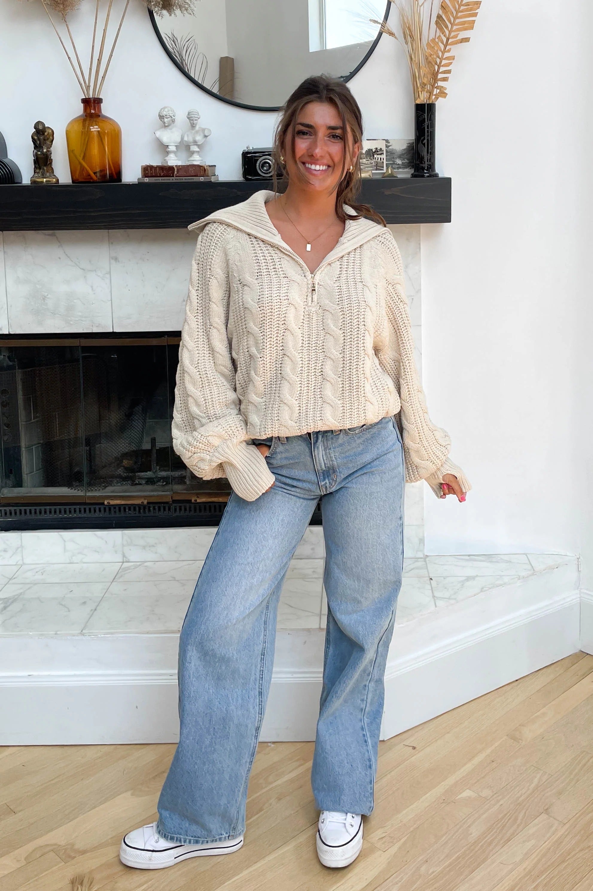 Liana | Weicher Quarter-Zip Pullover