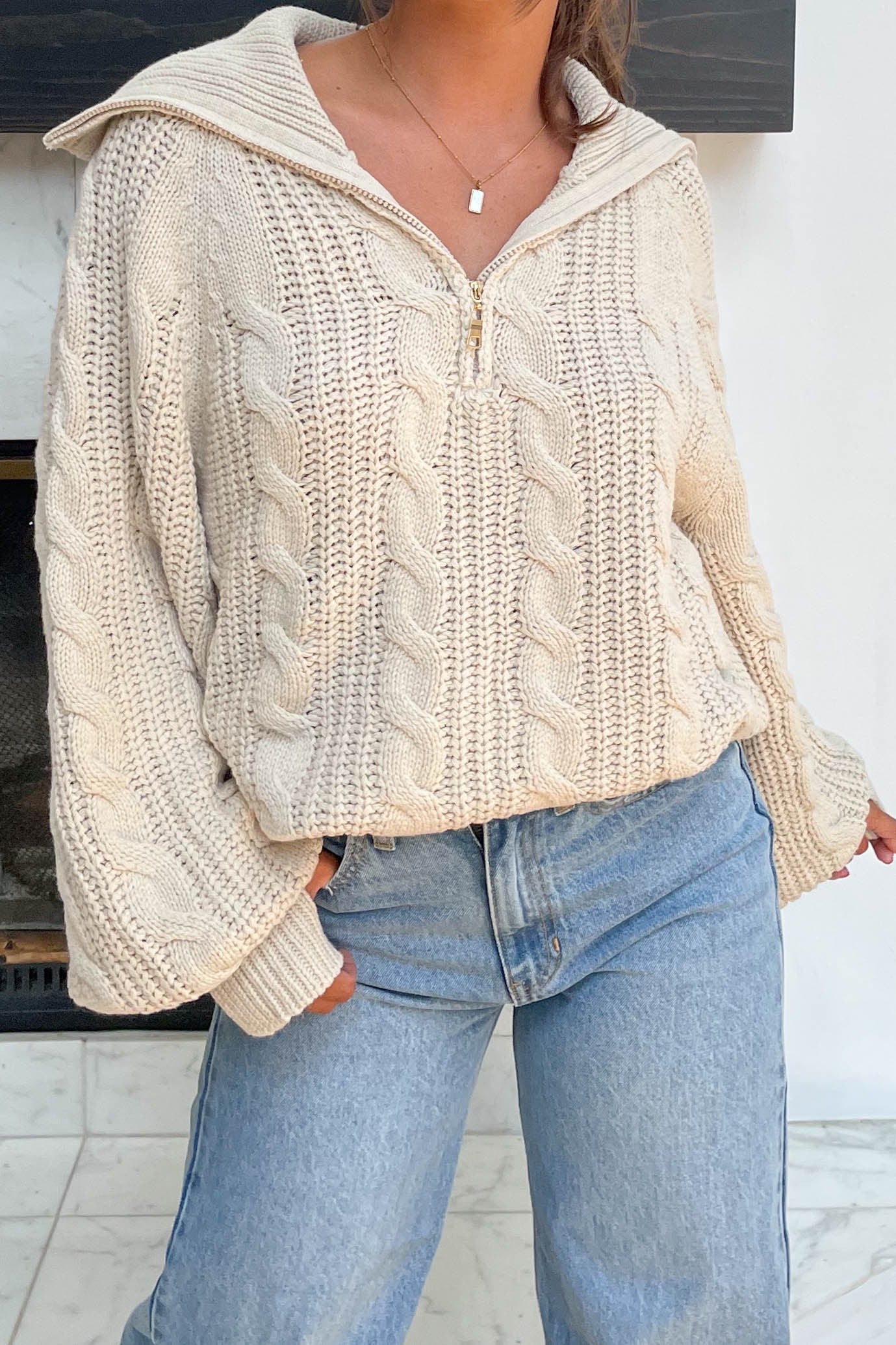 Liana | Weicher Quarter-Zip Pullover