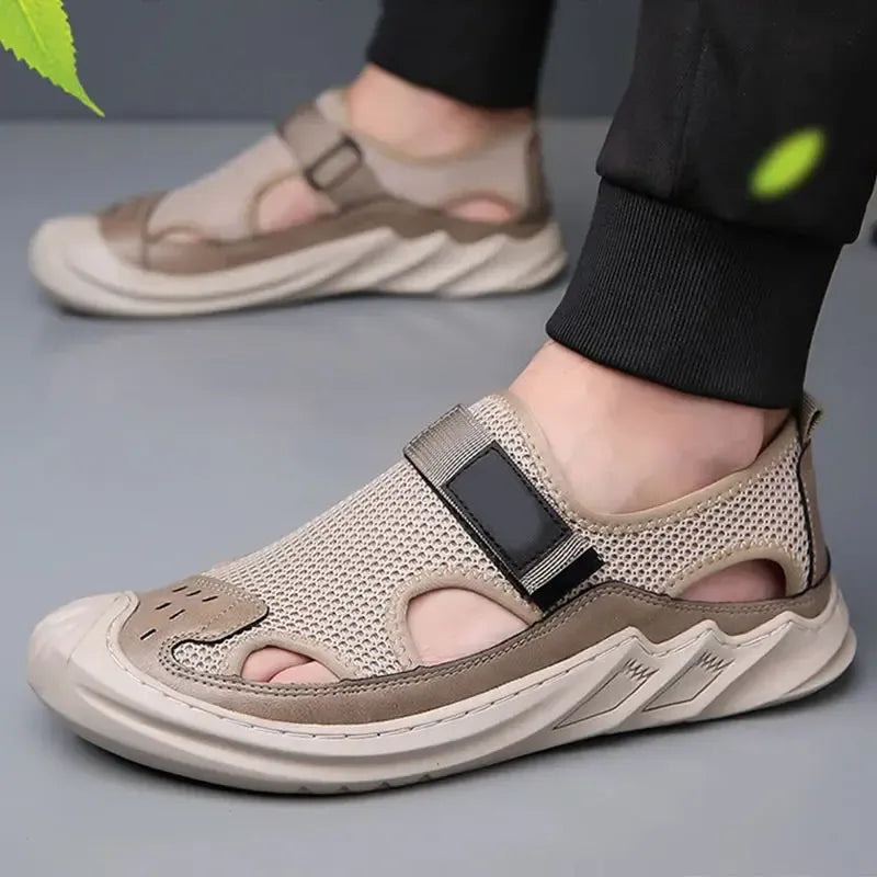Jiboy | stylische Sommersandalen für Herren mit weicher Netzsohle