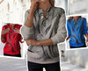 Zia | Bedruckter Pullover mit Reißverschluss