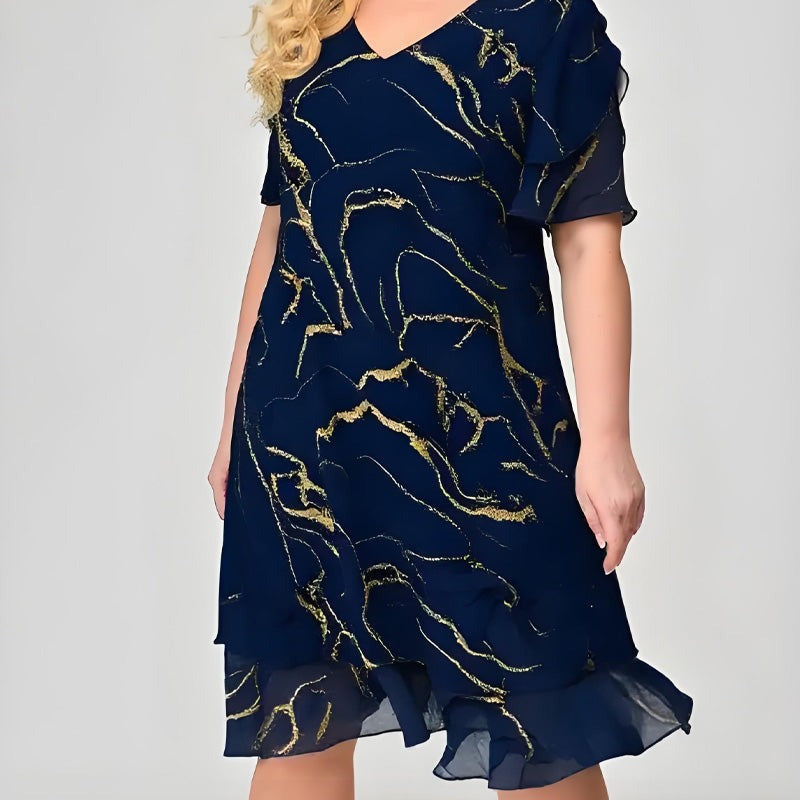 Cora | leichtes Damenkleid, mit kreativem Aufdruck.