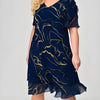 Cora | leichtes Damenkleid, mit kreativem Aufdruck.