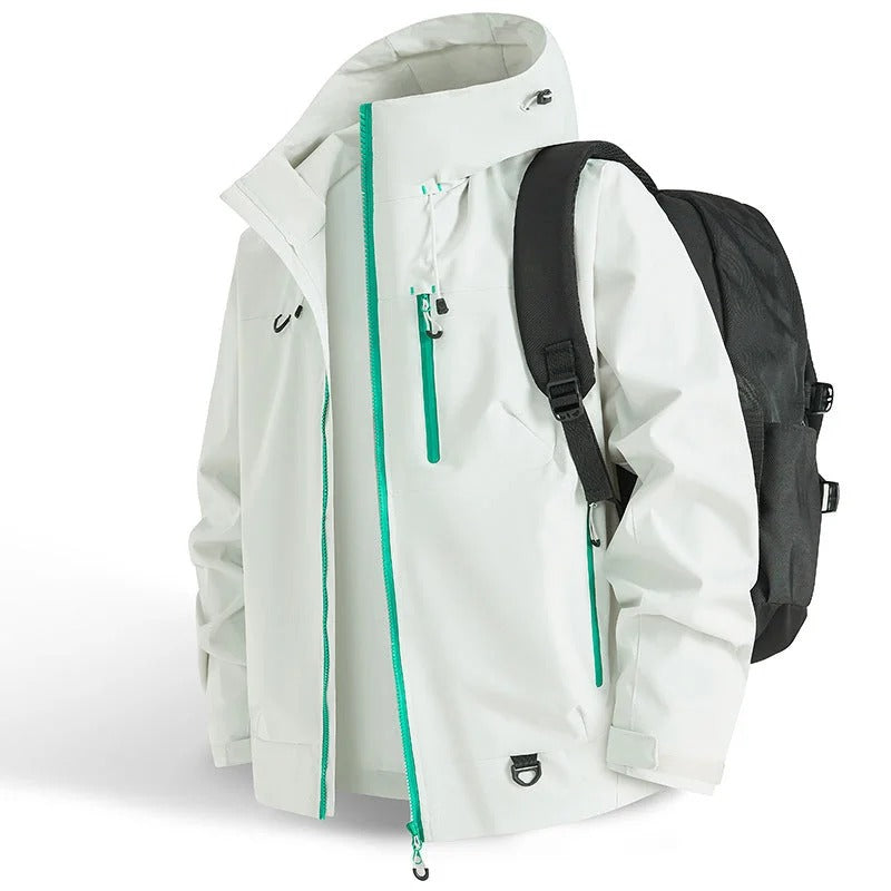 Edwin | Wasserfeste Sportjacke mit Kapuze