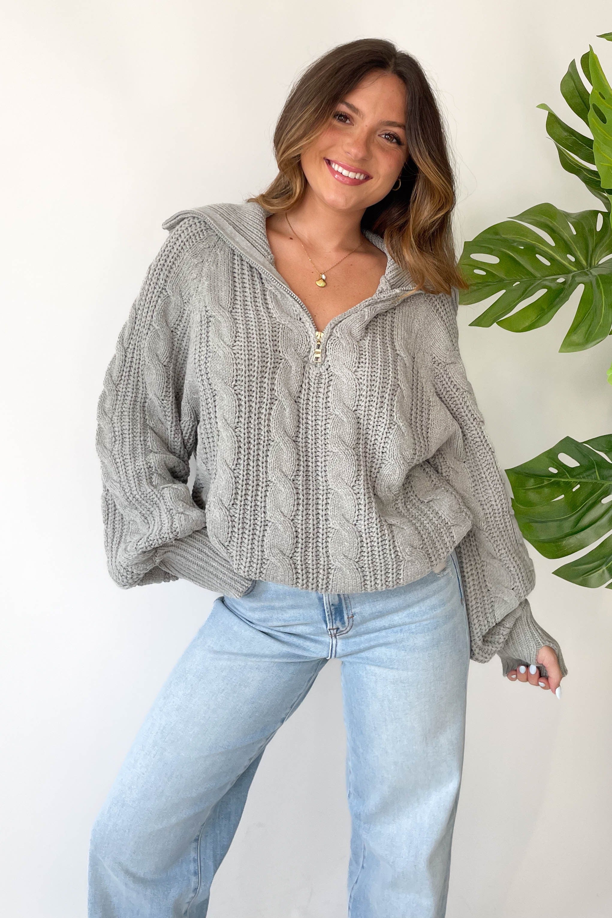 Liana | Weicher Quarter-Zip Pullover