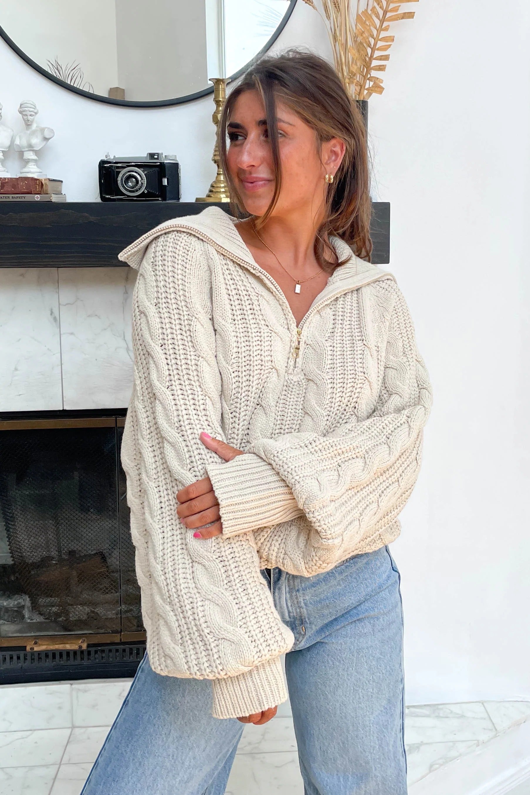 Liana | Weicher Quarter-Zip Pullover