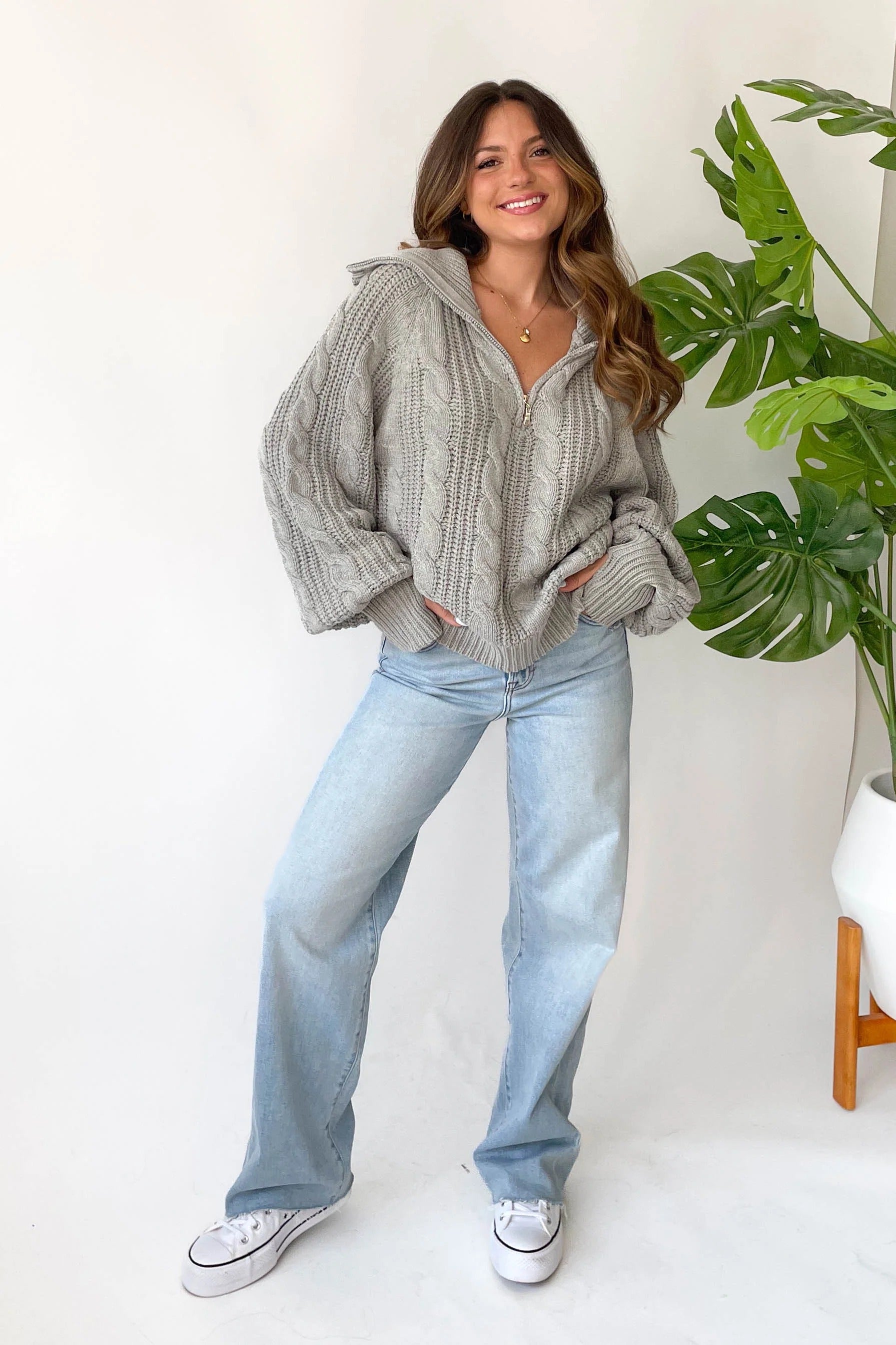 Liana | Weicher Quarter-Zip Pullover