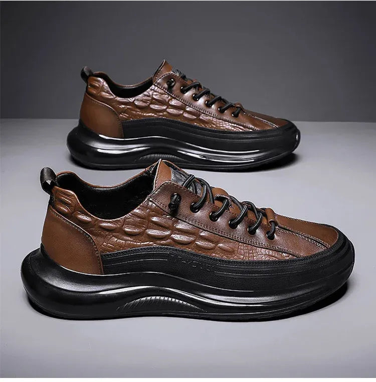 Rinaldo | Luxuriöse Sneakers mit Krokodilprägung