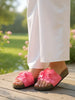 Fiona | Damen-Klapken mit Blumenapplikation