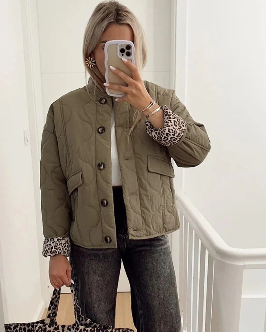 Namie | Elegante Jacke mit Leopardenmuster