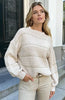 Liora | Boho-Pullover Beige