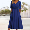 Haley | stylisches Midikleid mit V-Ausschnitt