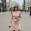 Clizza | Warmes Kleid mit eleganten Details