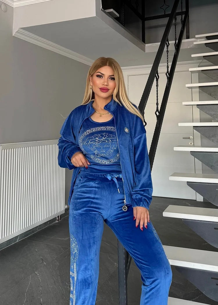 Ellie | Bequemes 3-teiliges Damen-Sportanzugset – stylisch & funktional