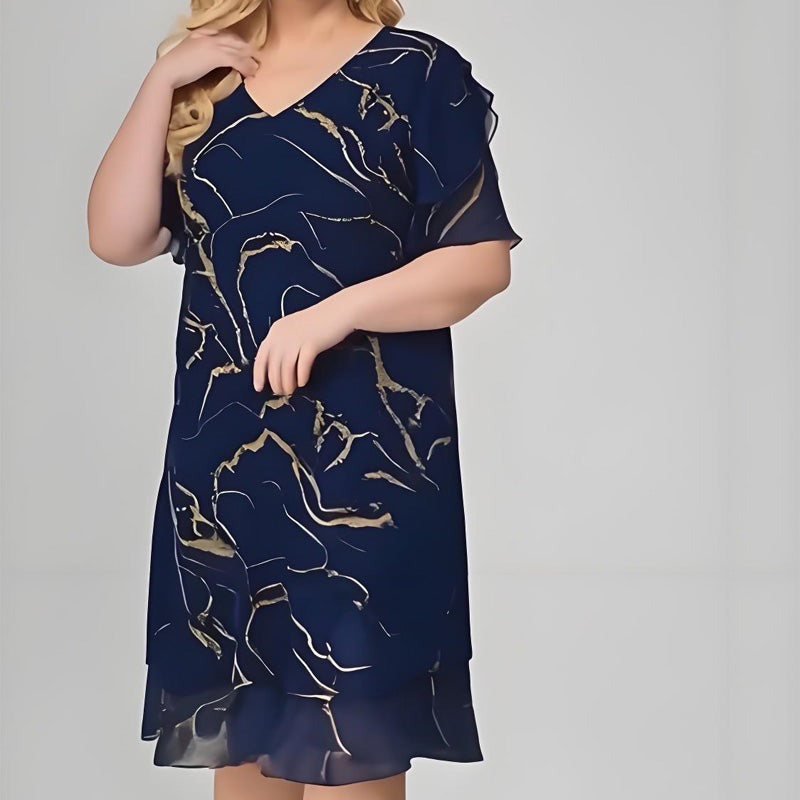 Cora | leichtes Damenkleid, mit kreativem Aufdruck.