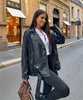 Nina | Klassische Lederjacke für Damen, edel & vielseitig