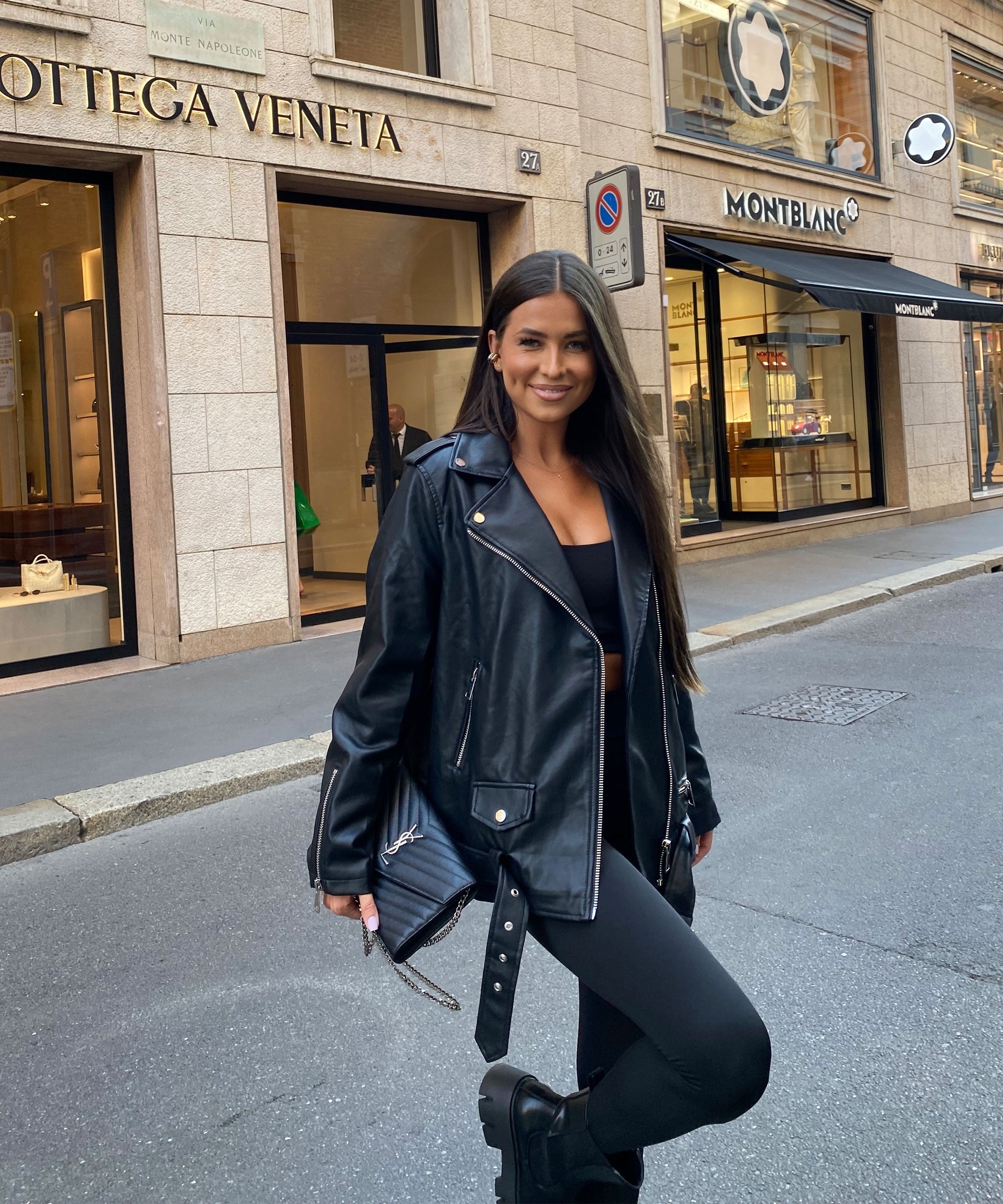 Nina | Klassische Lederjacke für Damen, edel & vielseitig