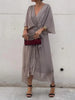 Monica | Zartes Kleid aus Chiffon mit V-Ausschnitt