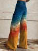 Cher | Stilvolle Chevron-Hose im Retro-Look mit weitem Bein