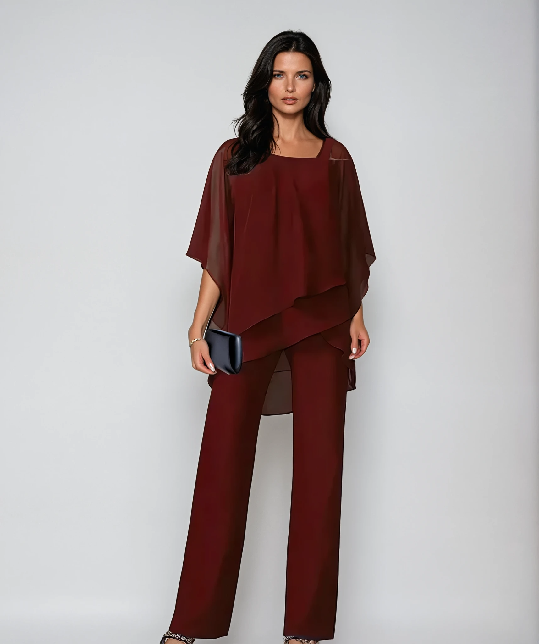 Angie | lässiges zweiteiliges Set, kombiniert im Lagen-Look.