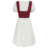 Renaissance-Style Oktoberfest Dress with Puff Sleeves