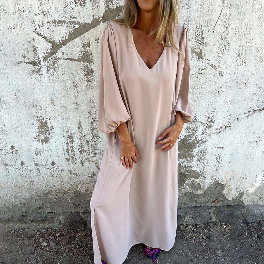Skye™ | Langes Boho-Kleid mit praktischen Taschen