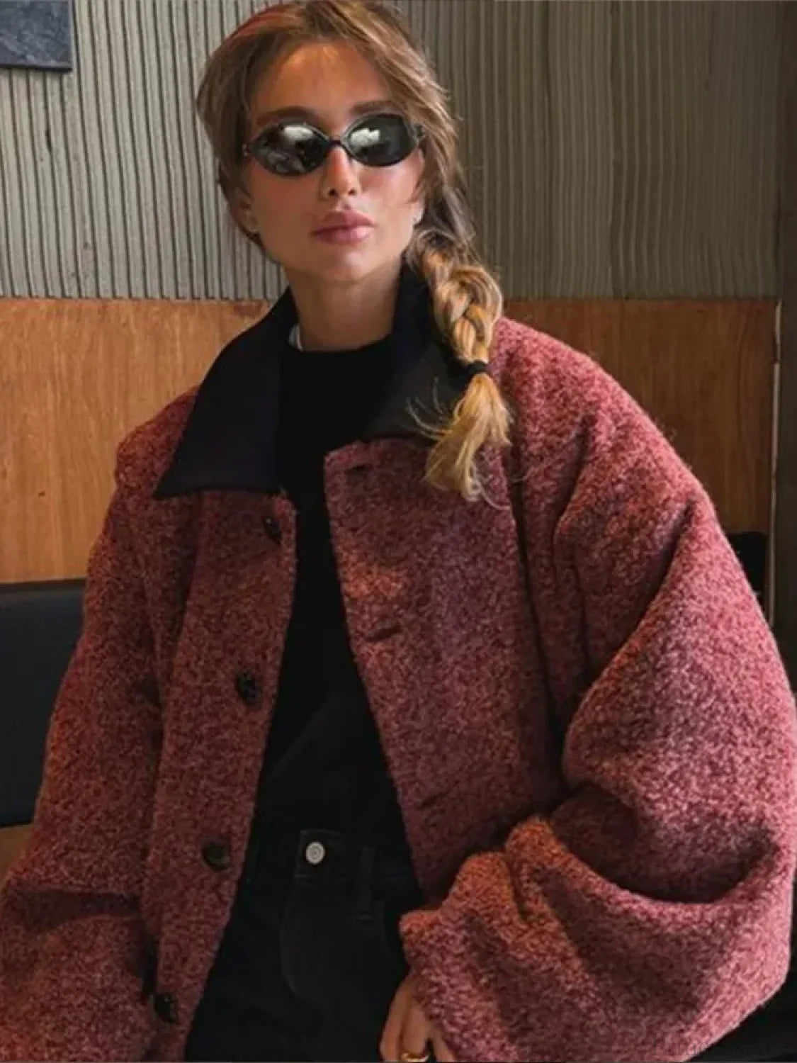 Tatiana | Wollmantel mit Laternenärmeln