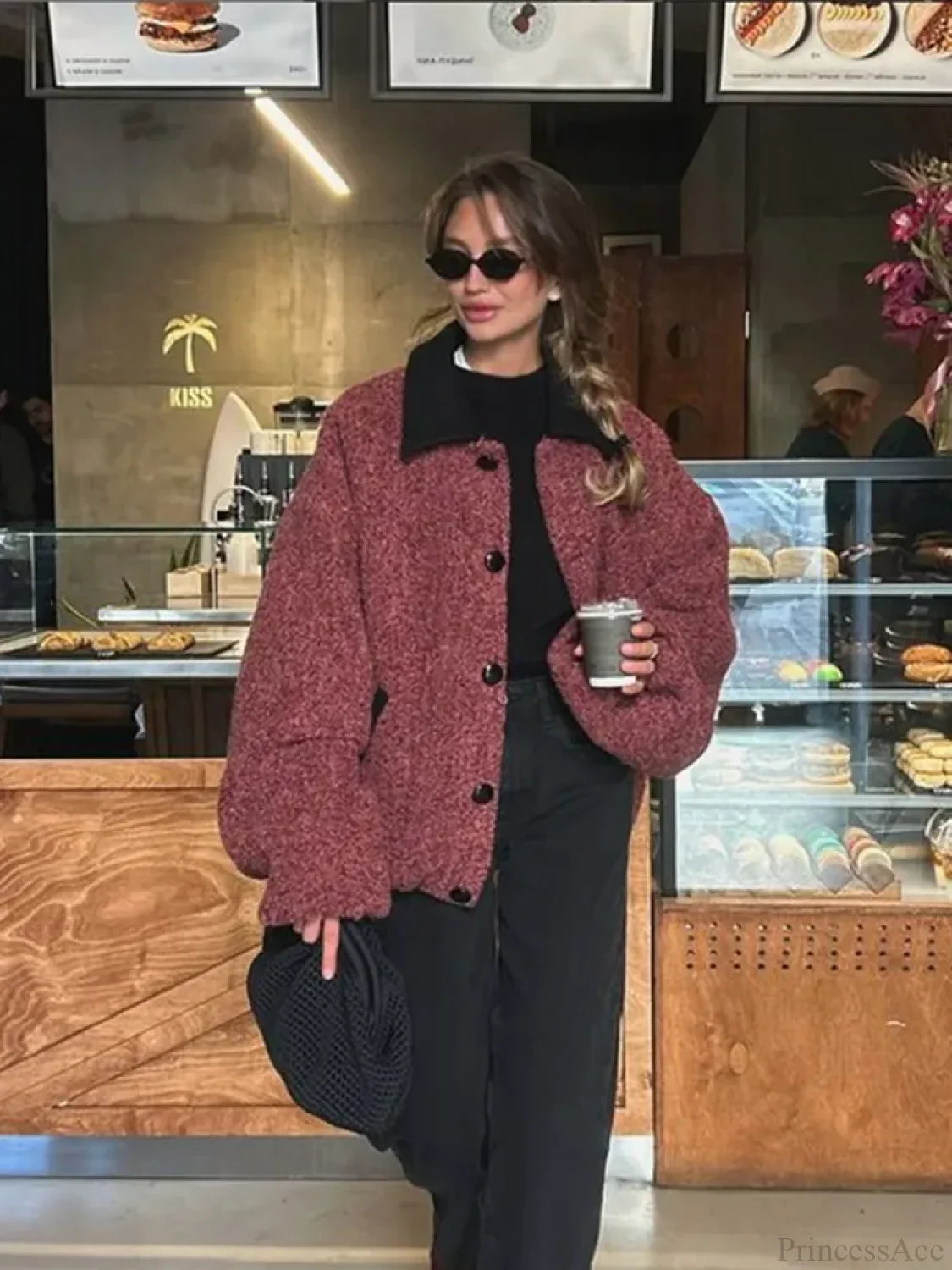 Tatiana | Wollmantel mit Laternenärmeln