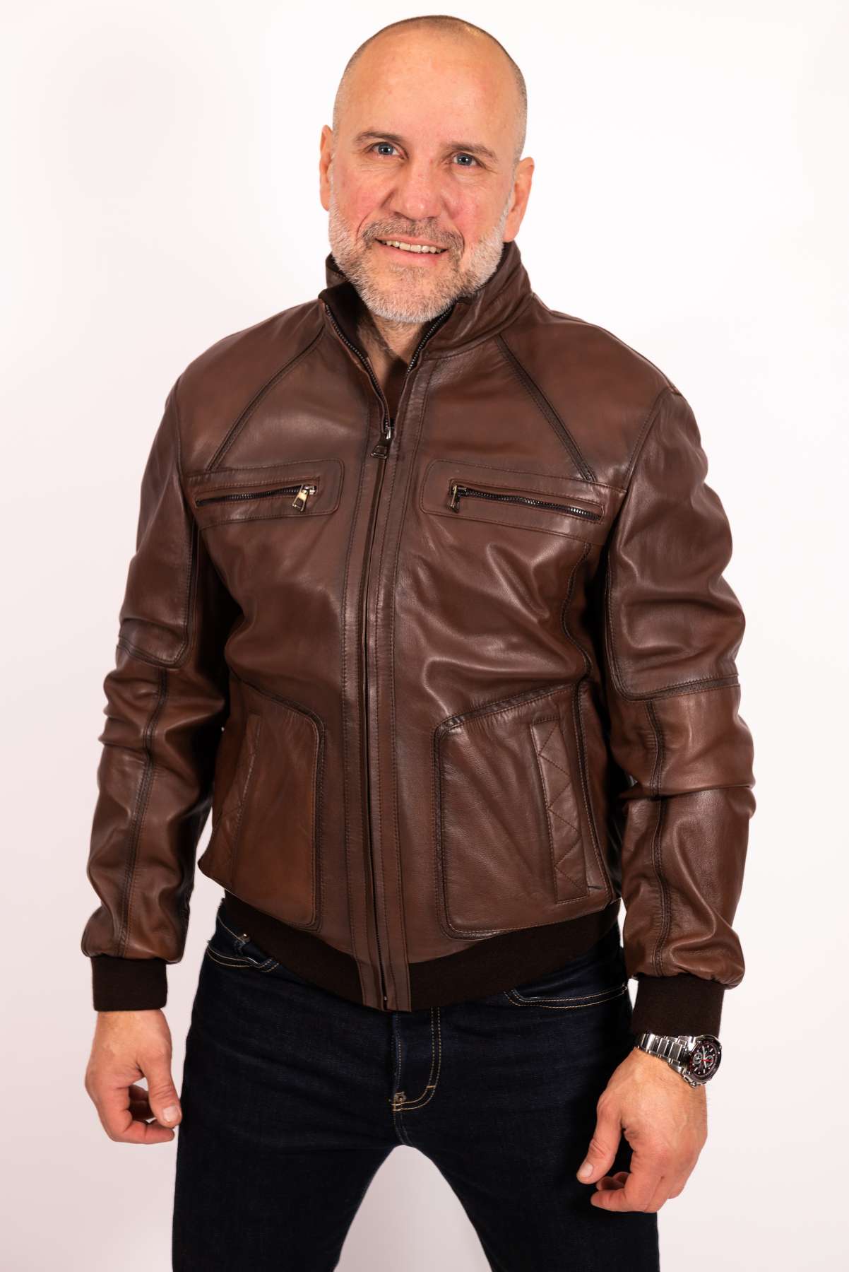 Danny | Herren-Bomberjacke aus Leder