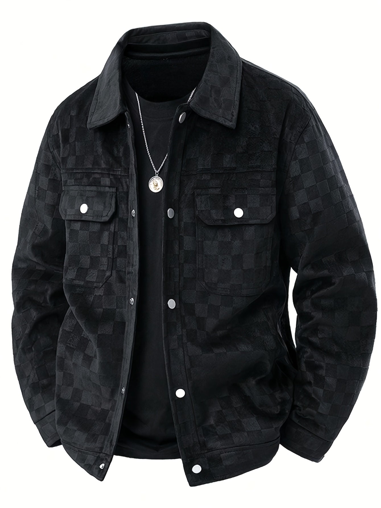 Mowi | Karierte Wildlederjacke