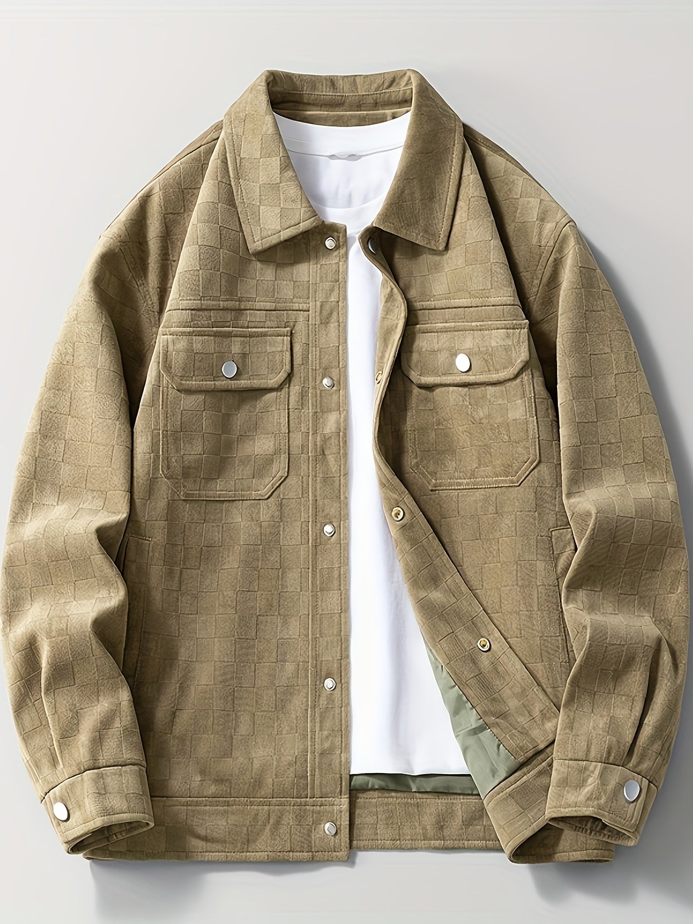 Mowi | Karierte Wildlederjacke