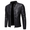 Xyron | Lederjacke mit Stehkragen