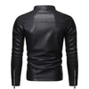 Xyron | Lederjacke mit Stehkragen