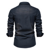 Aljur | Slim-Fit-Jeanshemd