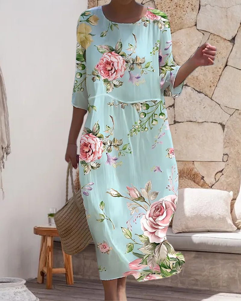 Krise | Feminines Kleid mit schickem Blumendruck