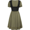 Renaissance-Style Oktoberfest Dress with Puff Sleeves